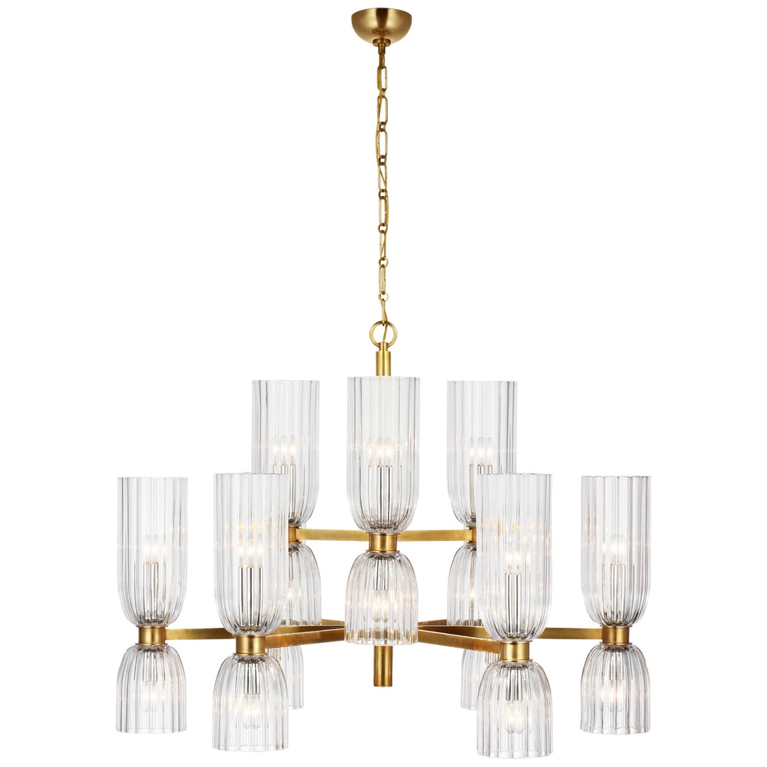 VISUAL COMFORT SIGNATURE, ASALEA TWO-TIER CHANDELIER, CHANDELIER LIGHT
