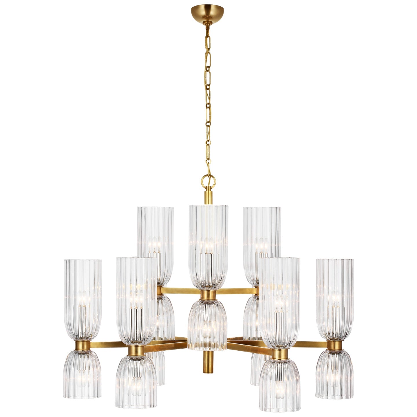 VISUAL COMFORT SIGNATURE, ASALEA TWO-TIER CHANDELIER, CHANDELIER LIGHT