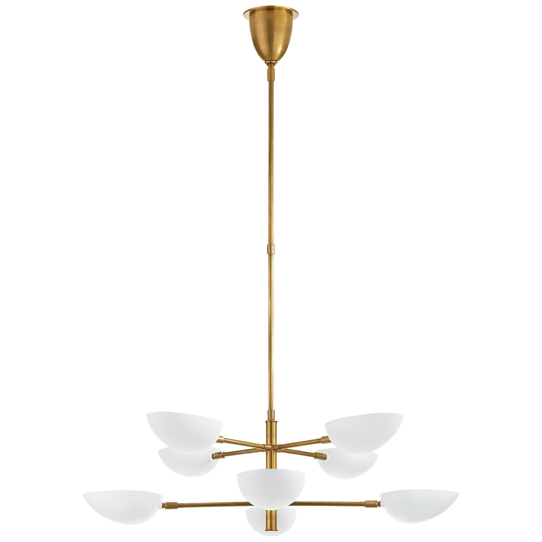 VISUAL COMFORT SIGNATURE, GRAPHIC TWO-TIER CHANDELIER, CHANDELIER LIGHT
