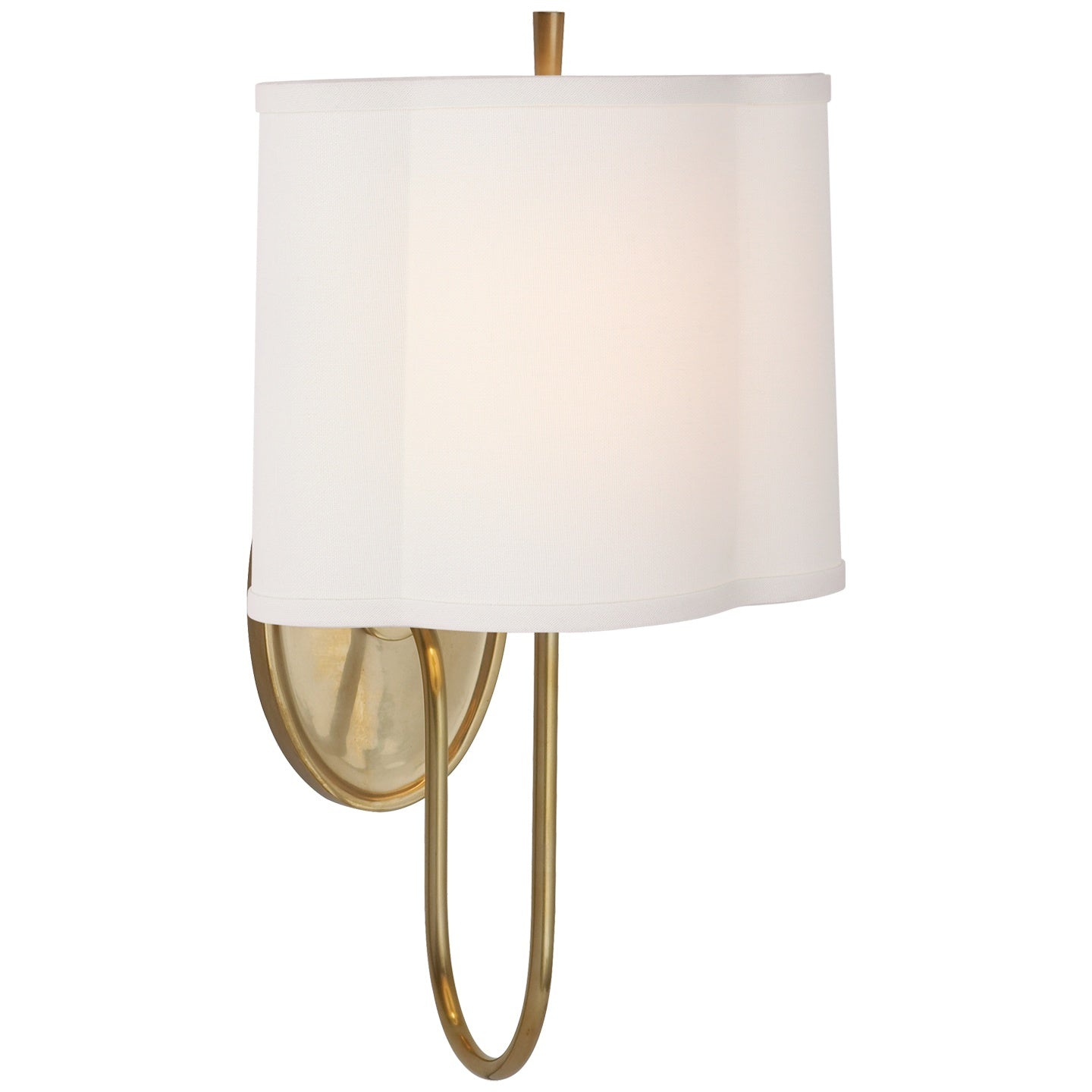 VISUAL COMFORT SIGNATURE, SIMPLE SCALLOP WALL SCONCE, WALL SCONCES