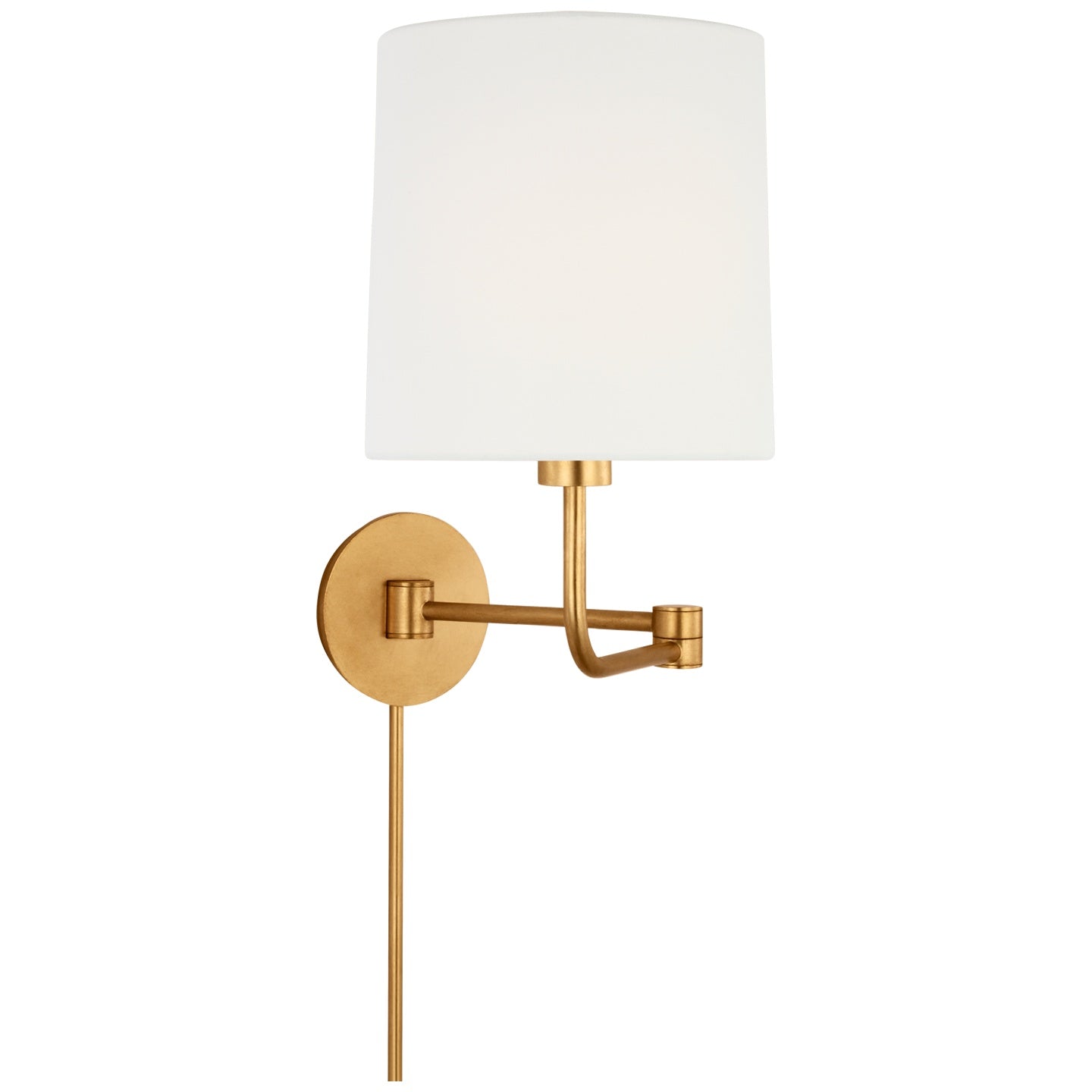 VISUAL COMFORT SIGNATURE, GO LIGHTLY SWING ARM WALL LIGHT, WALL SCONCES