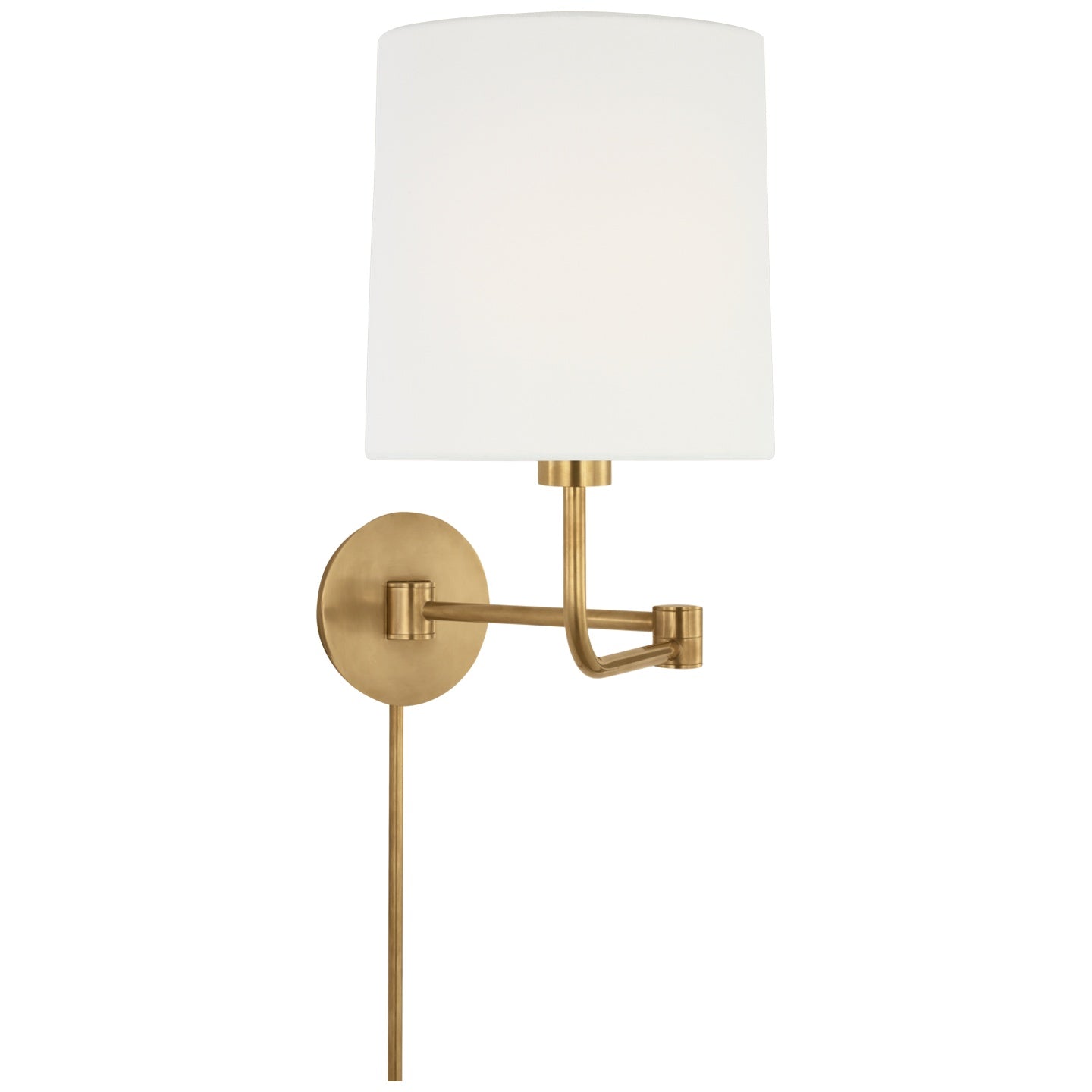 VISUAL COMFORT SIGNATURE, GO LIGHTLY SWING ARM WALL LIGHT, WALL SCONCES