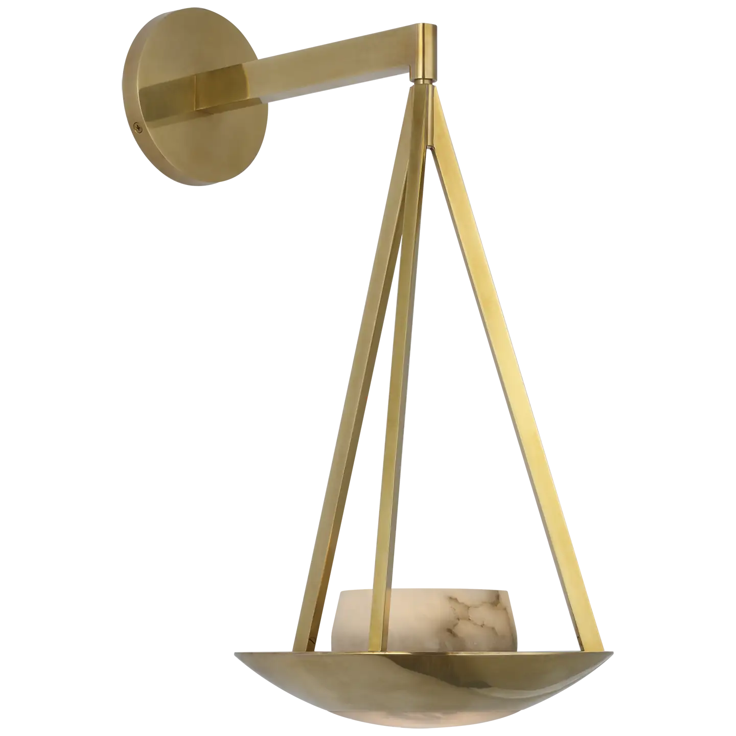 VISUAL COMFORT SIGNATURE, DIVINA FLOATING BOWL SCONCE, WALL SCONCES