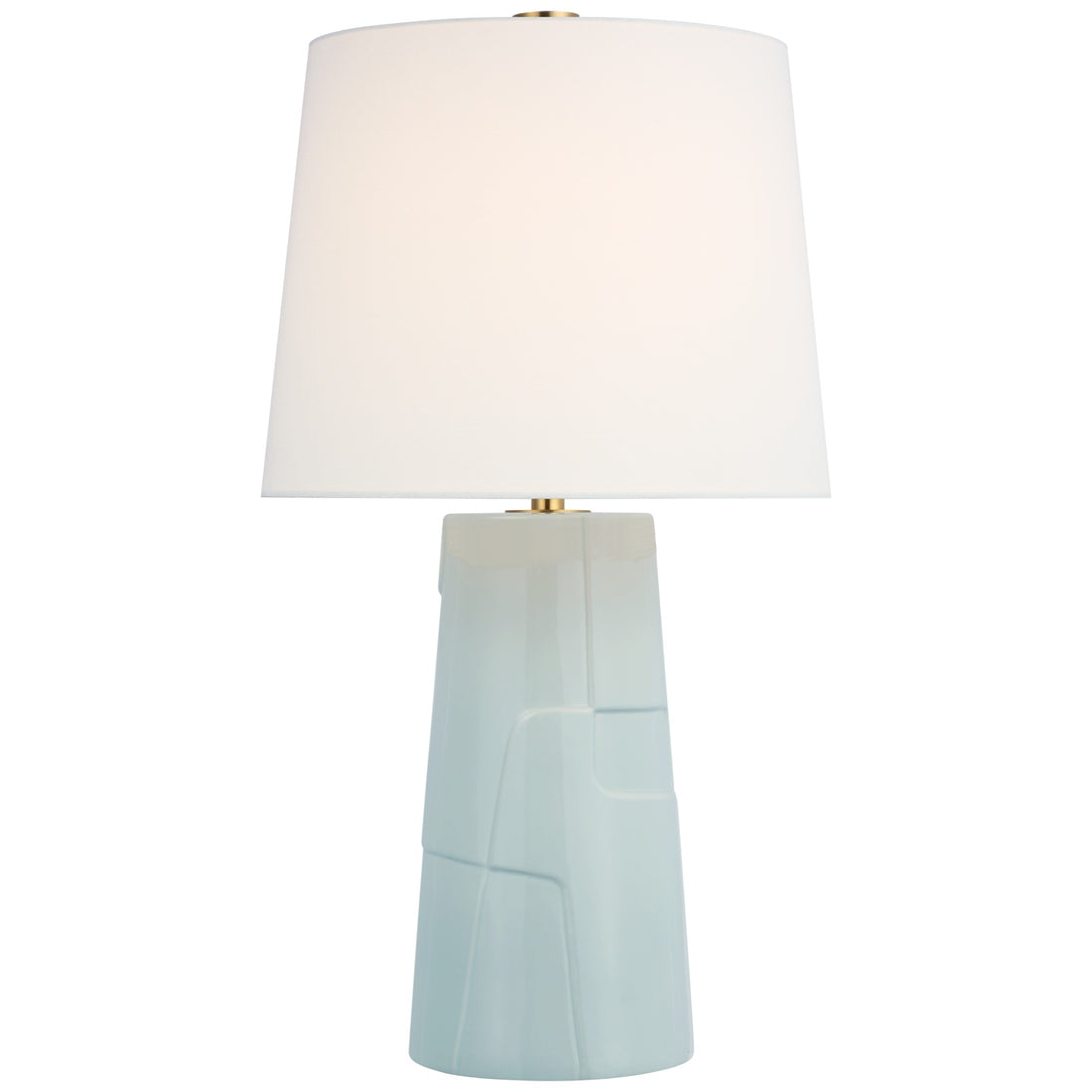 VISUAL COMFORT SIGNATURE, BRAQUE DEBOSSED TABLE LAMP, TABLE LAMPS