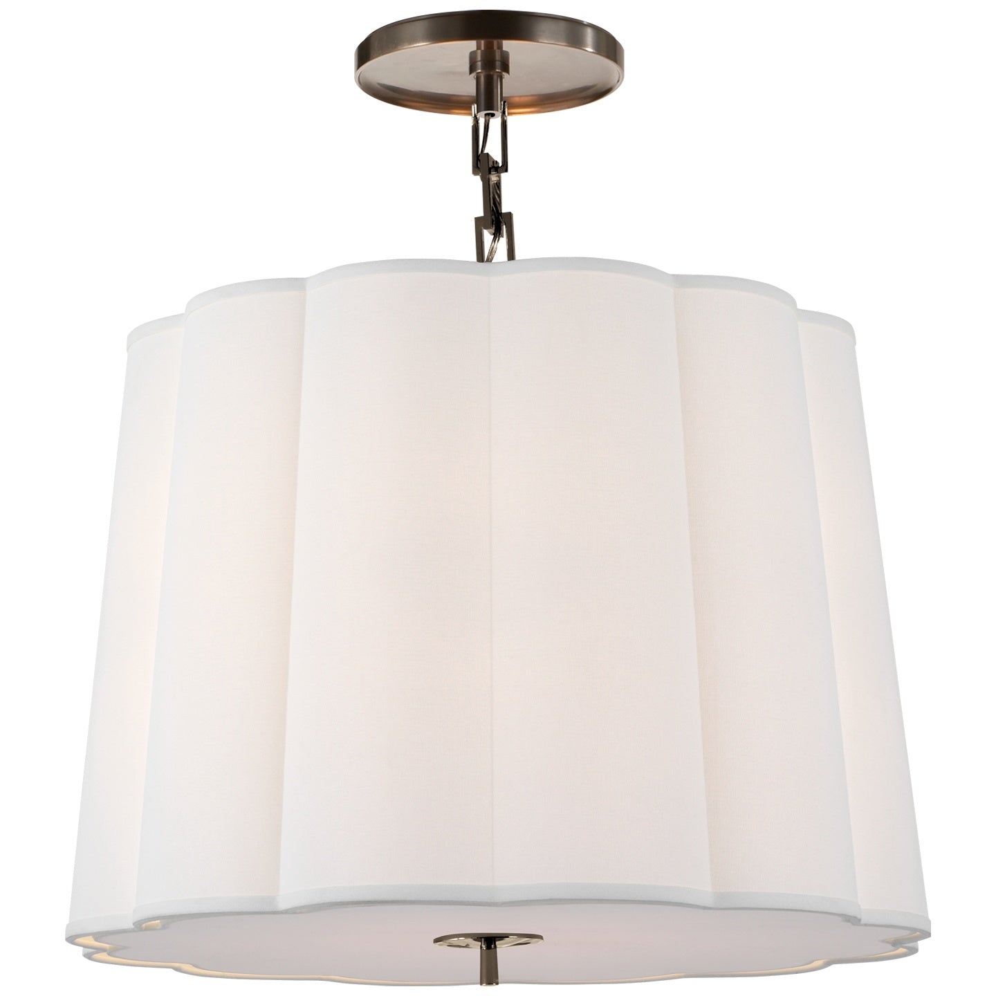 VISUAL COMFORT SIGNATURE, SIMPLE SCALLOP HANGING SHADE, PENDANT LIGHT SHADES