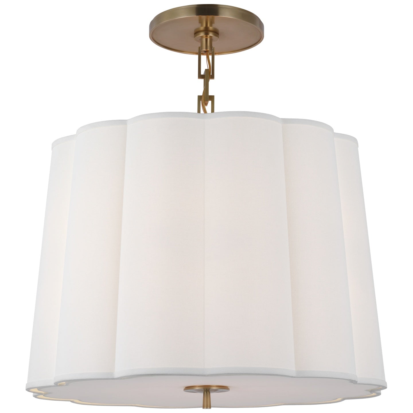 VISUAL COMFORT SIGNATURE, SIMPLE SCALLOP HANGING SHADE, PENDANT LIGHT SHADES