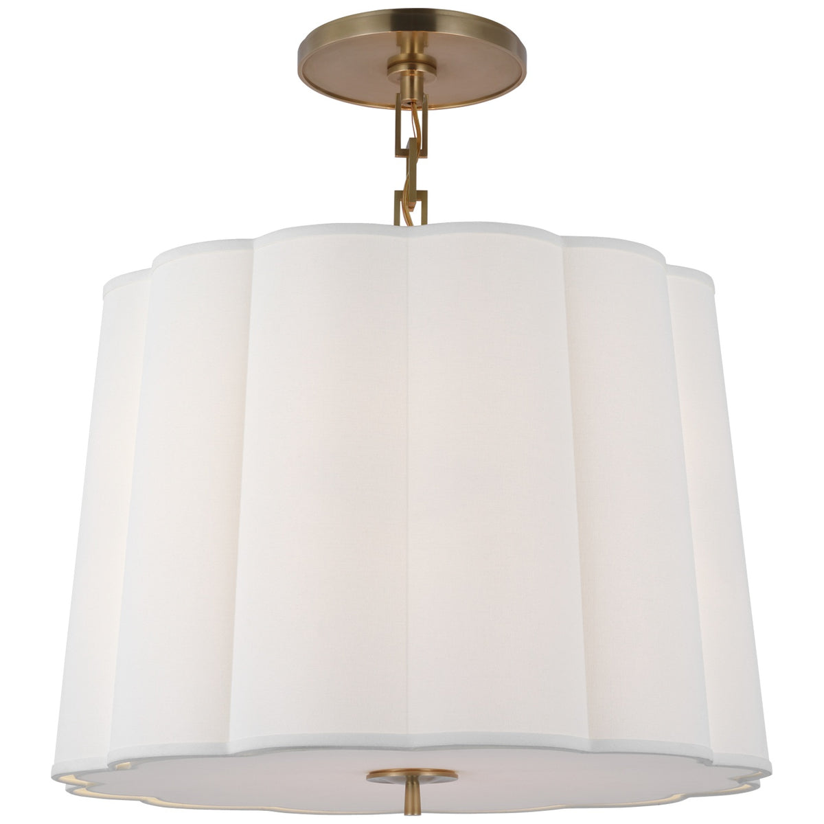 VISUAL COMFORT SIGNATURE, SIMPLE SCALLOP HANGING SHADE, PENDANT LIGHT SHADES