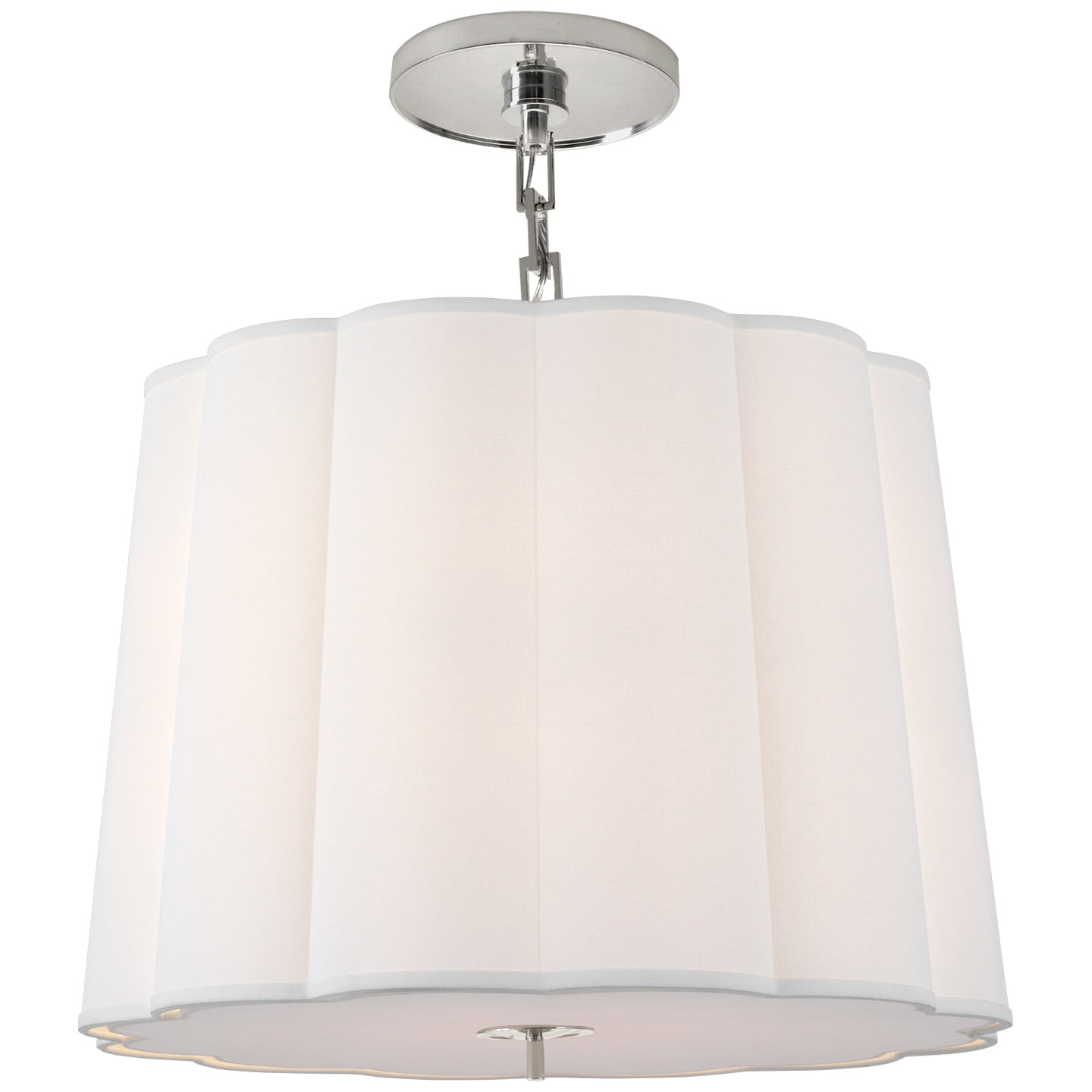 VISUAL COMFORT SIGNATURE, SIMPLE SCALLOP HANGING SHADE, PENDANT LIGHT SHADES
