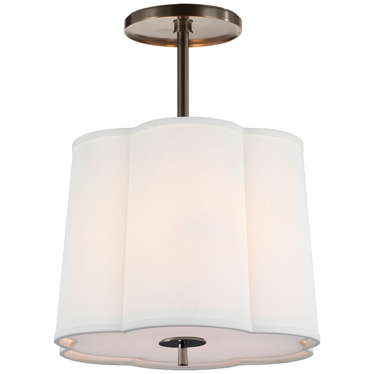 VISUAL COMFORT SIGNATURE, SIMPLE SCALLOP HANGING SHADE, PENDANT LIGHT SHADES