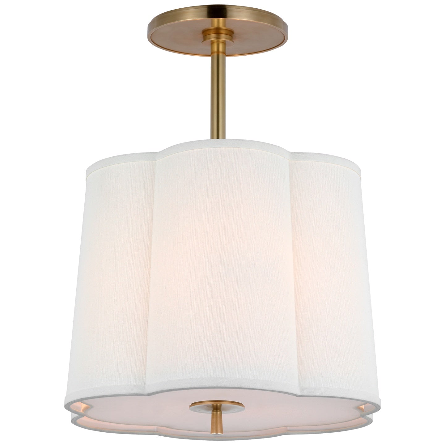 VISUAL COMFORT SIGNATURE, SIMPLE SCALLOP HANGING SHADE, PENDANT LIGHT SHADES