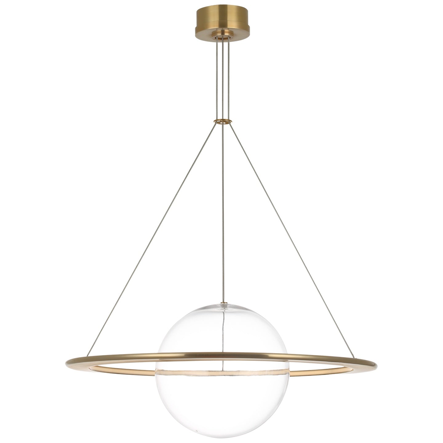 VISUAL COMFORT SIGNATURE, COSMOS RING AND ORB CHANDELIER, CHANDELIER LIGHT
