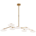 VISUAL COMFORT SIGNATURE, BRINDILLE ARTICULATING LINEAR CHANDELIER, LINEAR LIGHT