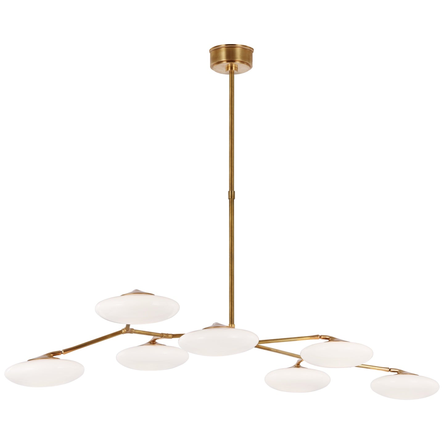 VISUAL COMFORT SIGNATURE, BRINDILLE ARTICULATING LINEAR CHANDELIER, LINEAR LIGHT