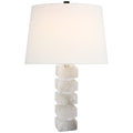VISUAL COMFORT SIGNATURE, SQUARE CHUNKY STACKED TABLE LAMP, TABLE LAMPS