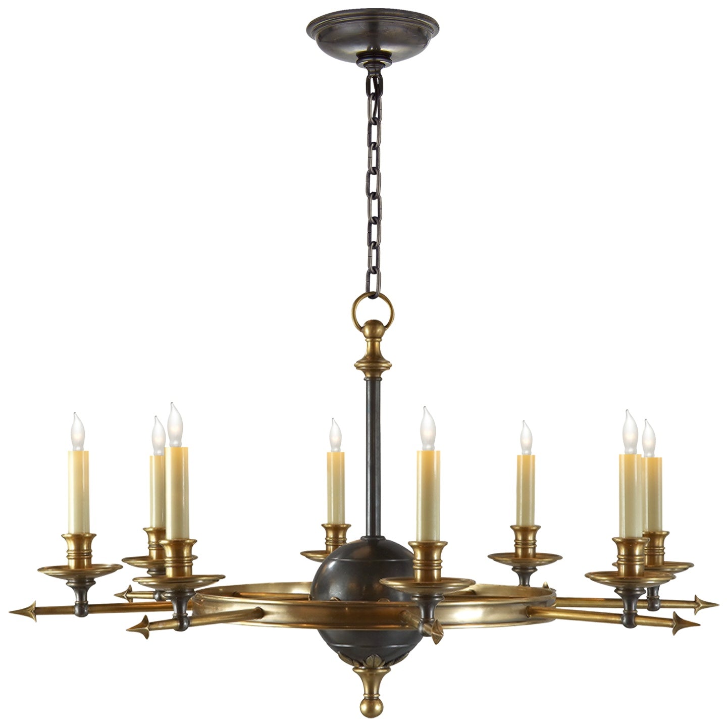 VISUAL COMFORT SIGNATURE, LEAF AND ARROW CHANDELIER, CHANDELIER LIGHT