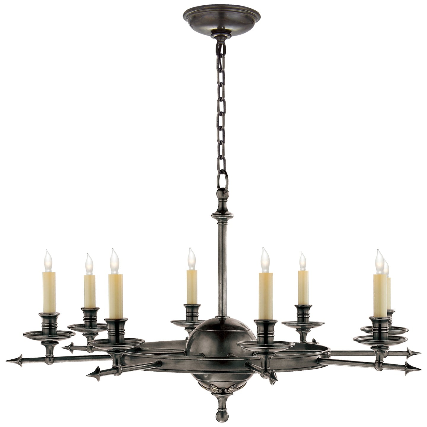 VISUAL COMFORT SIGNATURE, LEAF AND ARROW CHANDELIER, CHANDELIER LIGHT