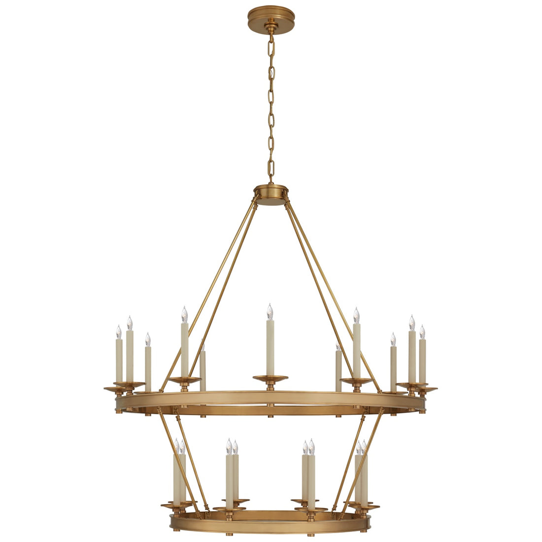 VISUAL COMFORT SIGNATURE, LAUNCETON TWO TIERED CHANDELIER, CHANDELIER LIGHT