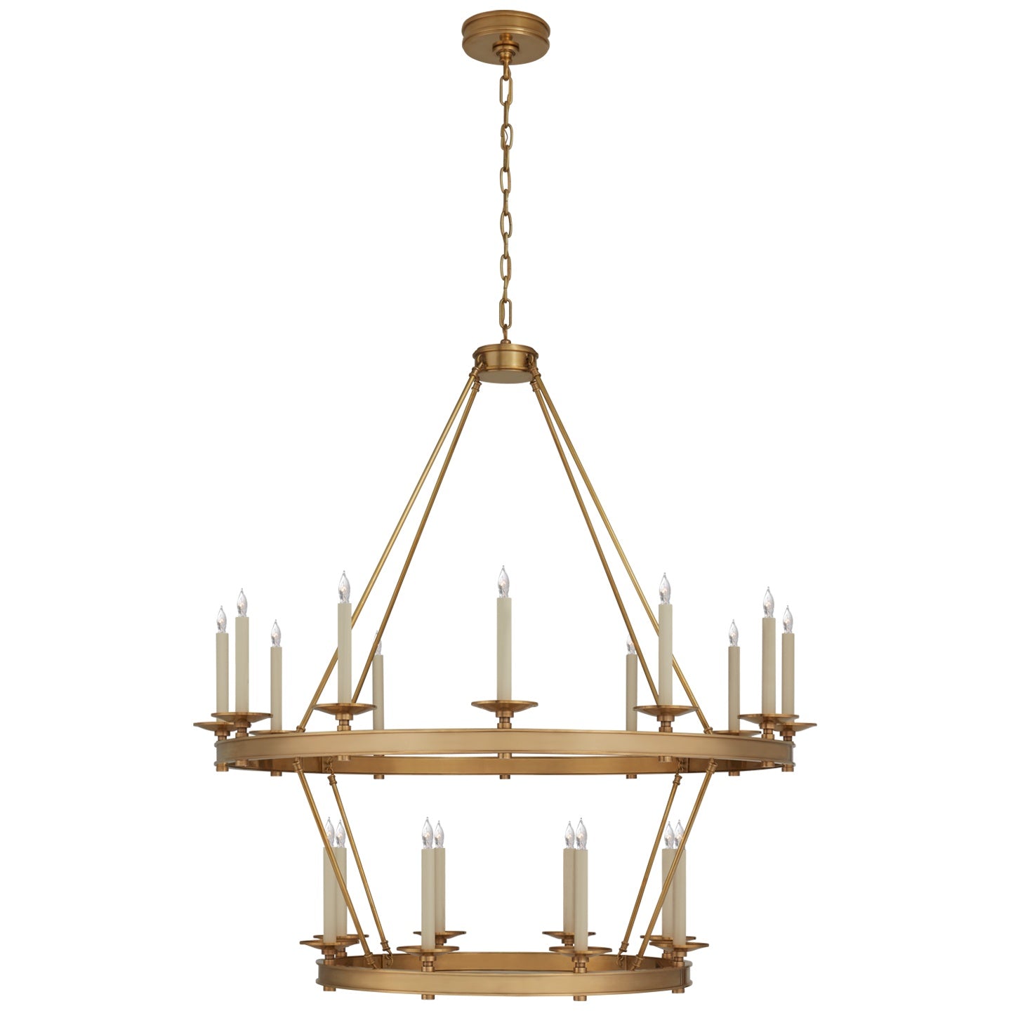 VISUAL COMFORT SIGNATURE, LAUNCETON TWO TIERED CHANDELIER, CHANDELIER LIGHT