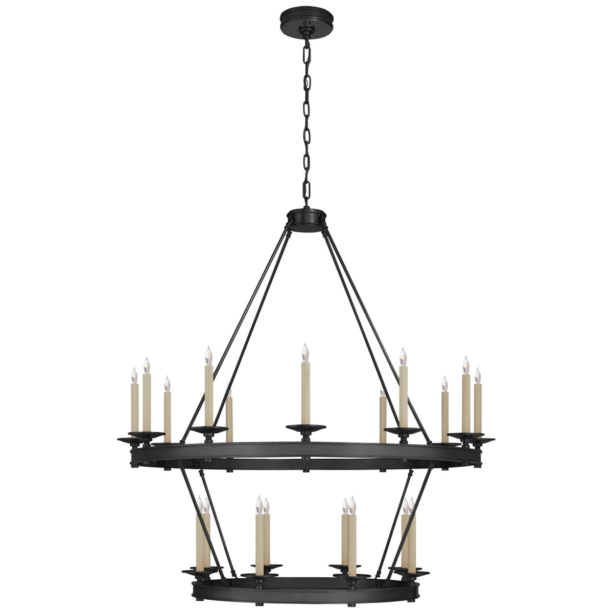 VISUAL COMFORT SIGNATURE, LAUNCETON TWO TIERED CHANDELIER, CHANDELIER LIGHT