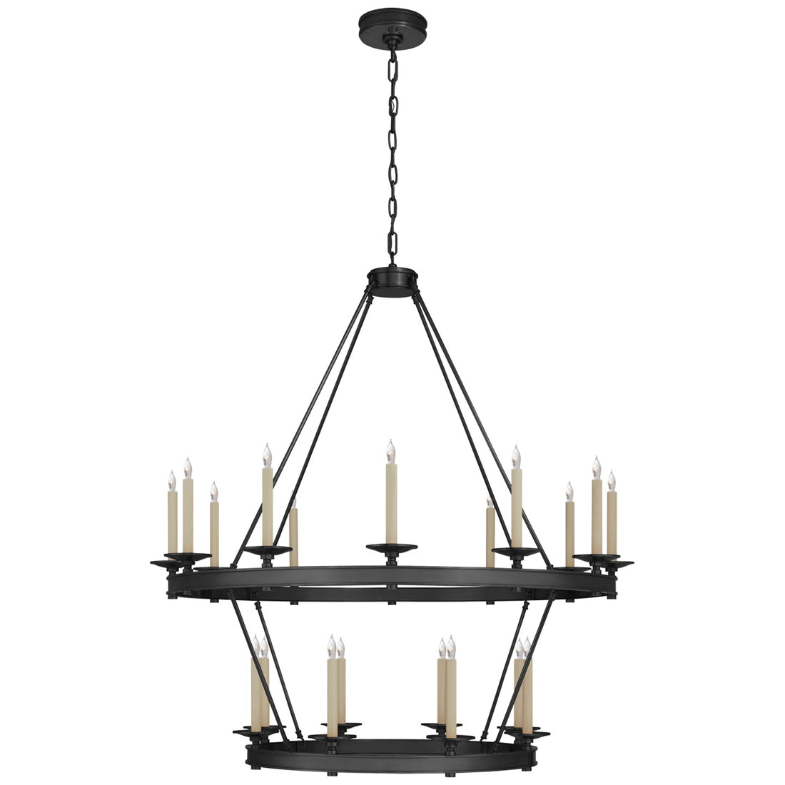 VISUAL COMFORT SIGNATURE, LAUNCETON TWO TIERED CHANDELIER, CHANDELIER LIGHT