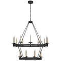 VISUAL COMFORT SIGNATURE, LAUNCETON TWO TIERED CHANDELIER, CHANDELIER LIGHT