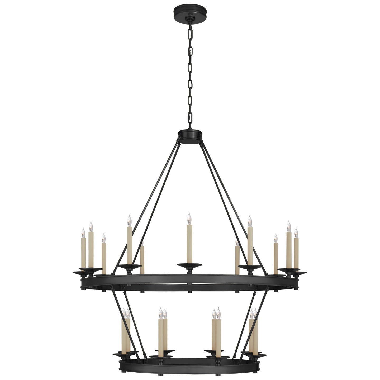VISUAL COMFORT SIGNATURE, LAUNCETON TWO TIERED CHANDELIER, CHANDELIER LIGHT