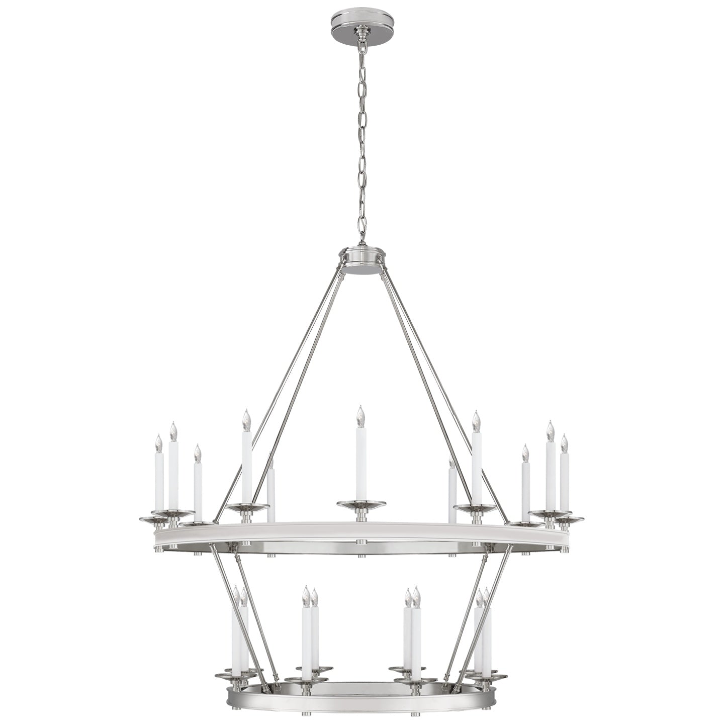 VISUAL COMFORT SIGNATURE, LAUNCETON TWO TIERED CHANDELIER, CHANDELIER LIGHT