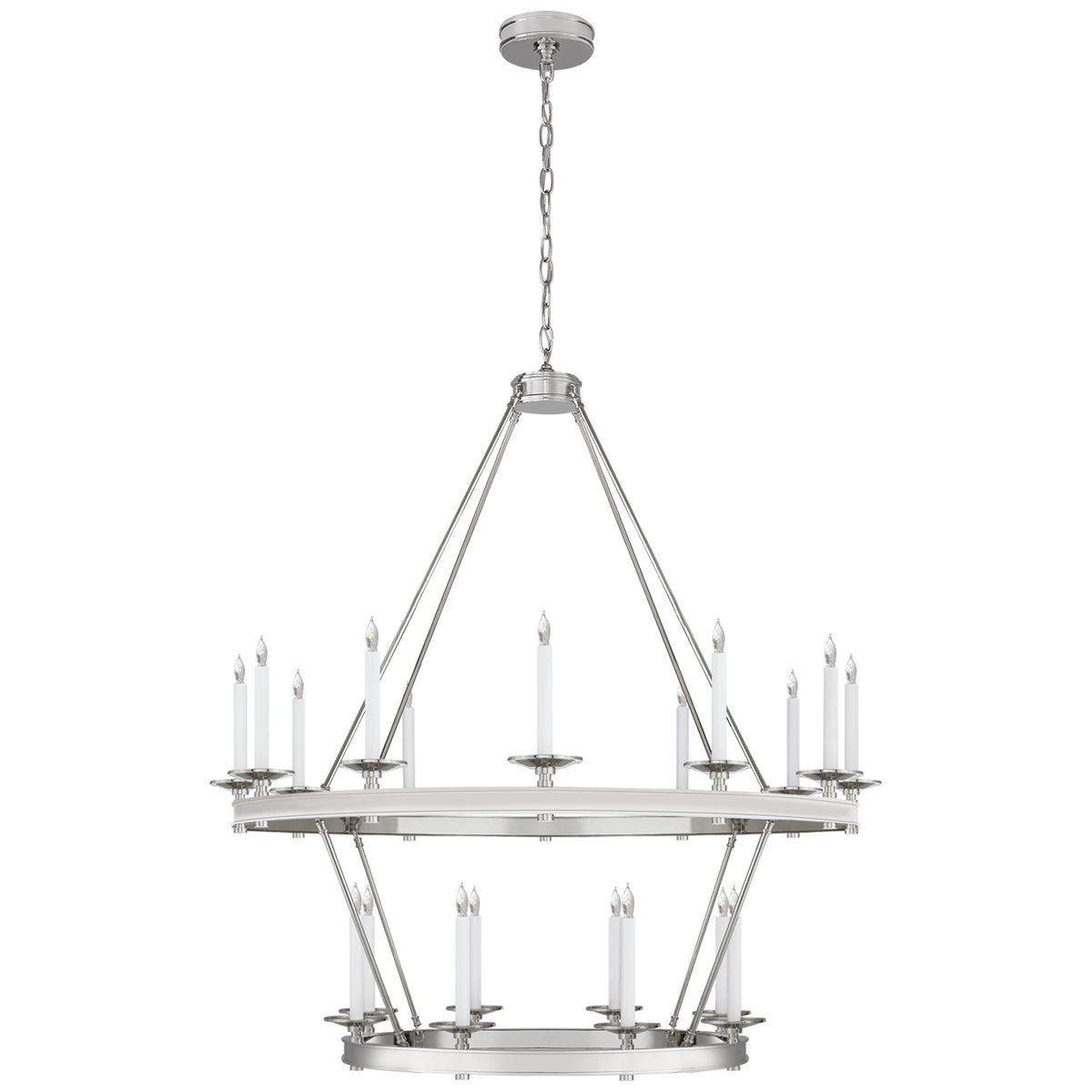 VISUAL COMFORT SIGNATURE, LAUNCETON TWO TIERED CHANDELIER, CHANDELIER LIGHT
