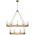 VISUAL COMFORT SIGNATURE, LAUNCETON GRANDE TWO TIERED CHANDELIER, CHANDELIER LIGHT