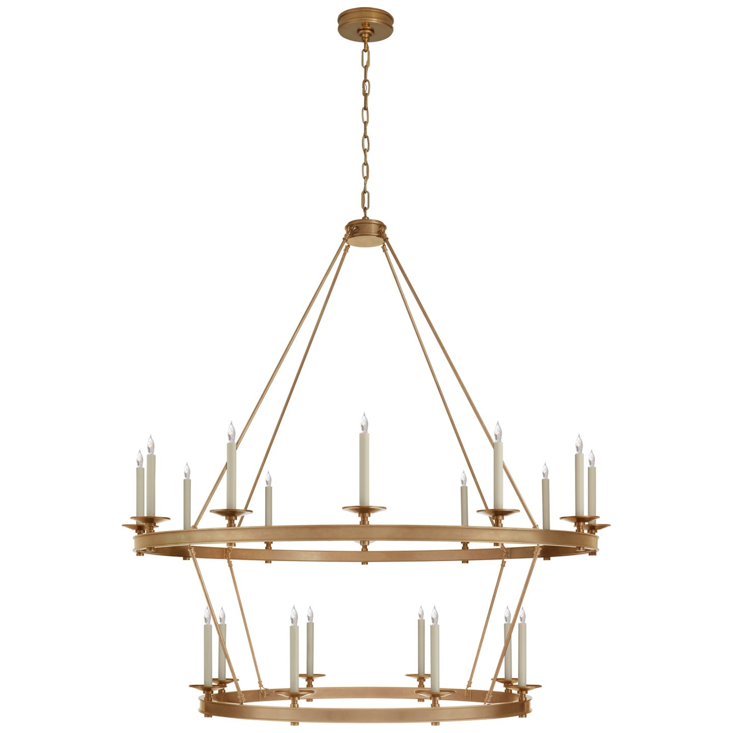VISUAL COMFORT SIGNATURE, LAUNCETON GRANDE TWO TIERED CHANDELIER, CHANDELIER LIGHT