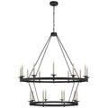 VISUAL COMFORT SIGNATURE, LAUNCETON GRANDE TWO TIERED CHANDELIER, CHANDELIER LIGHT
