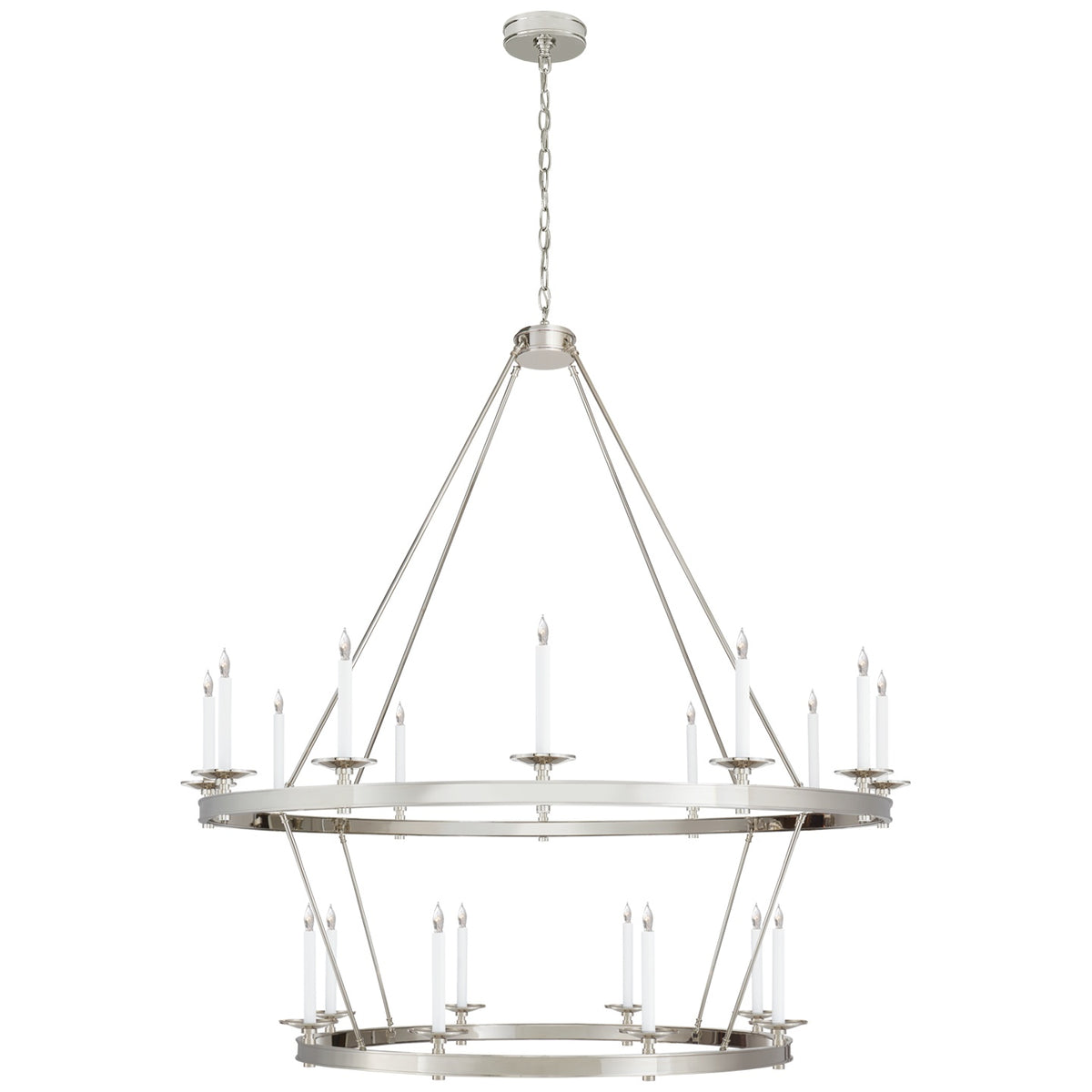 VISUAL COMFORT SIGNATURE, LAUNCETON GRANDE TWO TIERED CHANDELIER, CHANDELIER LIGHT