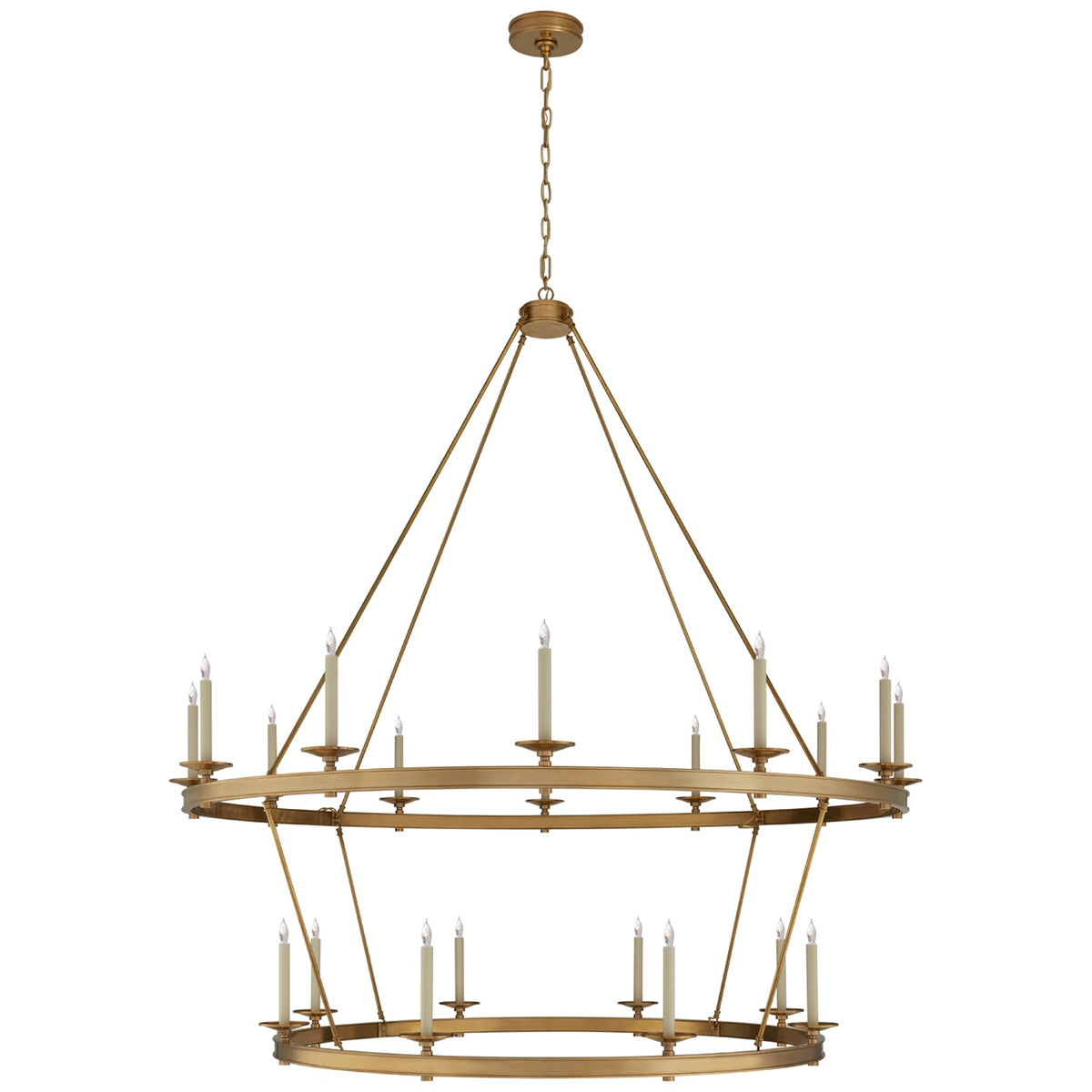 VISUAL COMFORT SIGNATURE, LAUNCETON TWO TIERED CHANDELIER, CHANDELIER LIGHT