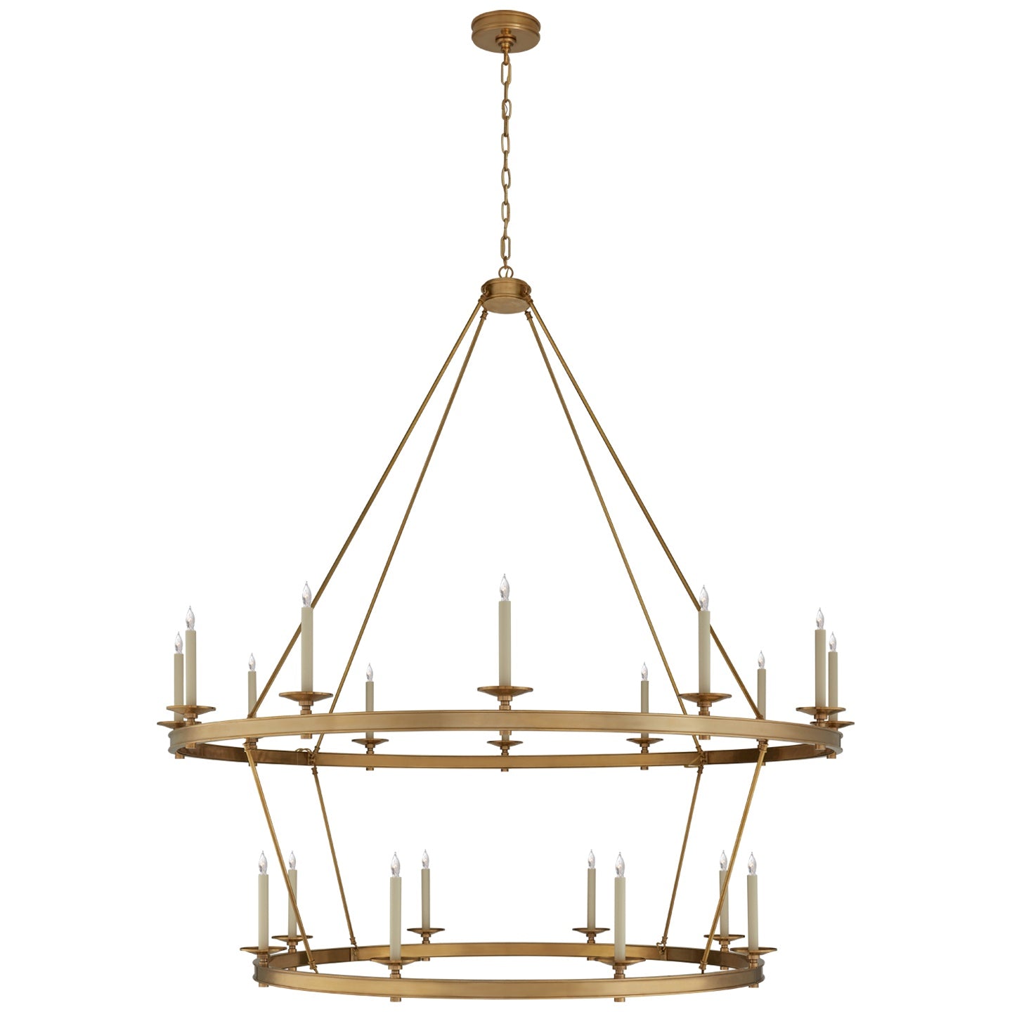 VISUAL COMFORT SIGNATURE, LAUNCETON TWO TIERED CHANDELIER, CHANDELIER LIGHT
