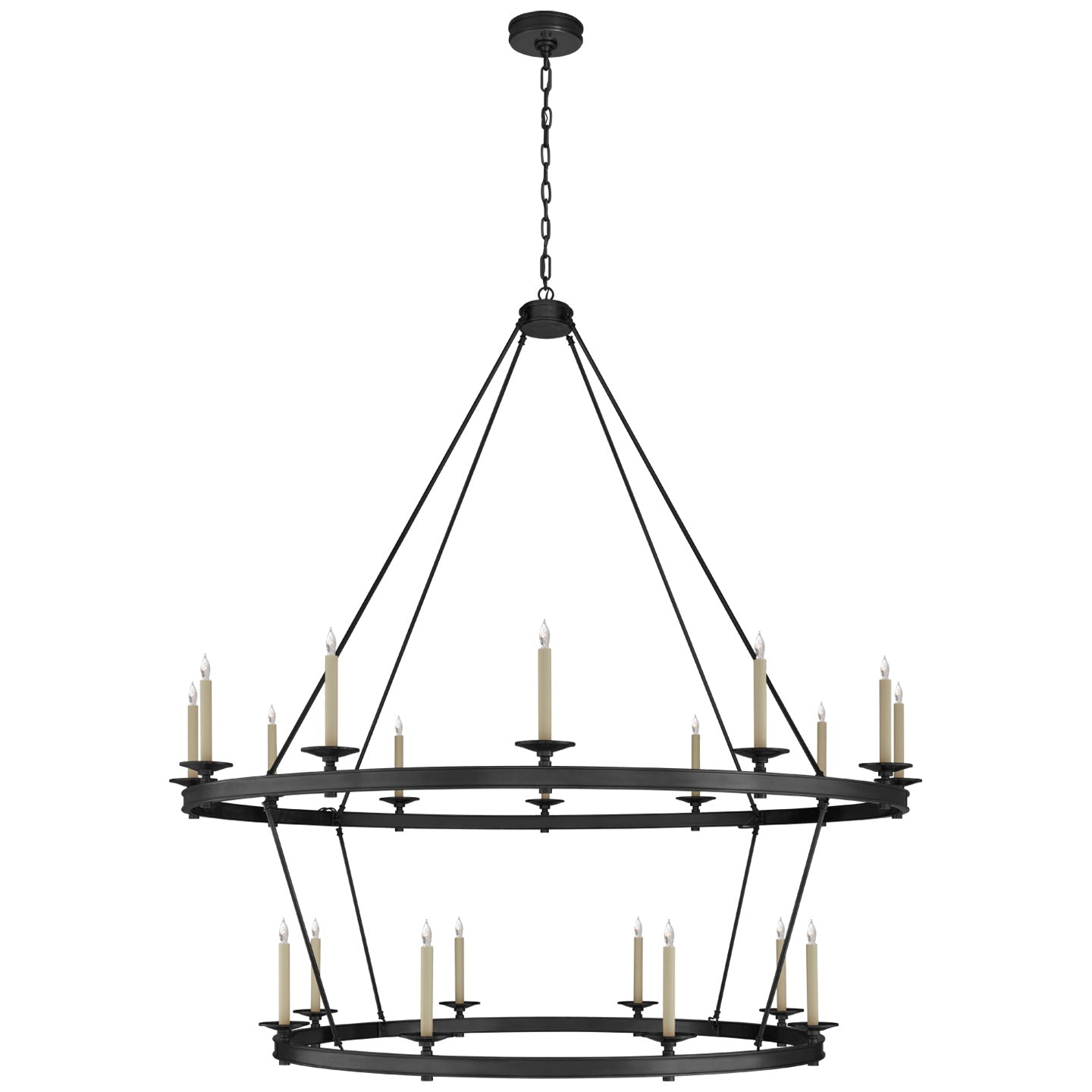 VISUAL COMFORT SIGNATURE, LAUNCETON TWO TIERED CHANDELIER, CHANDELIER LIGHT