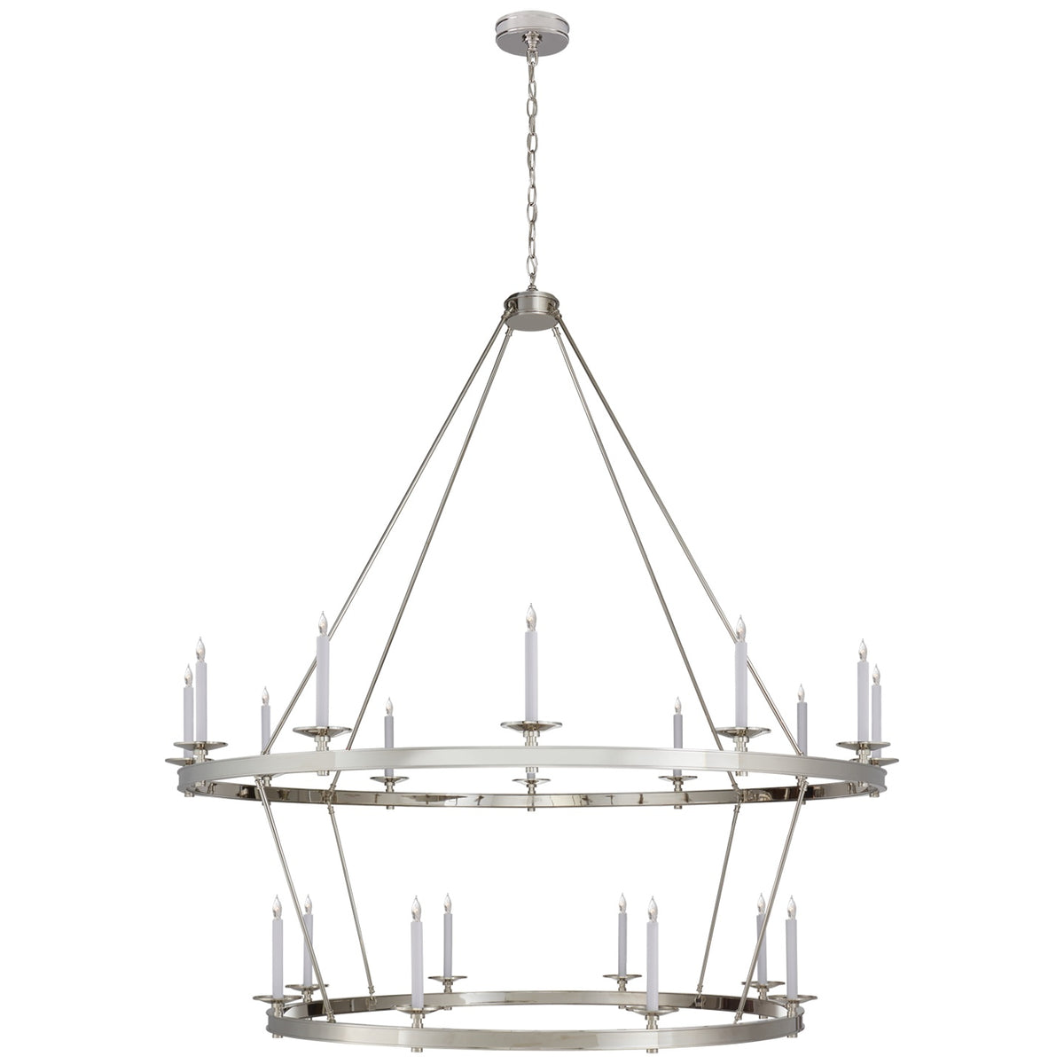 VISUAL COMFORT SIGNATURE, LAUNCETON TWO TIERED CHANDELIER, CHANDELIER LIGHT