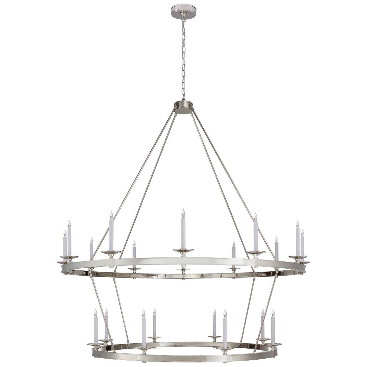 VISUAL COMFORT SIGNATURE, LAUNCETON TWO TIERED CHANDELIER, CHANDELIER LIGHT