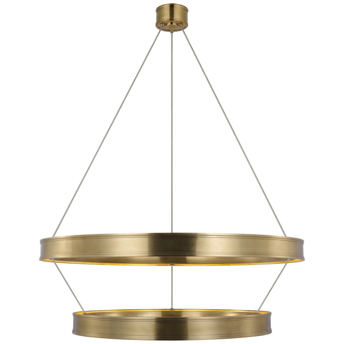 VISUAL COMFORT SIGNATURE, CONNERY TWO-TIER RING CHANDELIER, CHANDELIER LIGHT