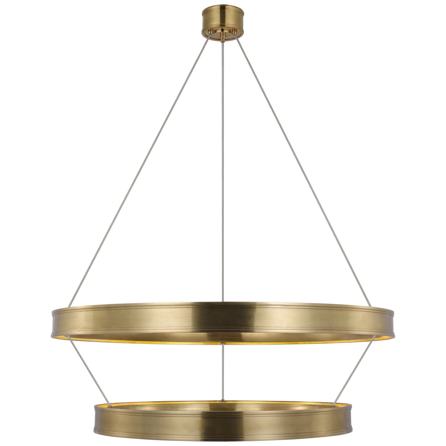 VISUAL COMFORT SIGNATURE, CONNERY TWO-TIER RING CHANDELIER, CHANDELIER LIGHT