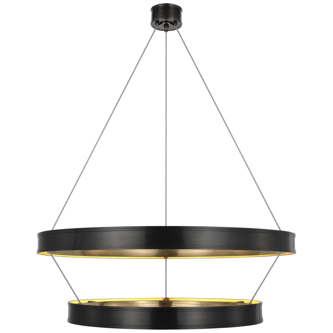 VISUAL COMFORT SIGNATURE, CONNERY TWO-TIER RING CHANDELIER, CHANDELIER LIGHT