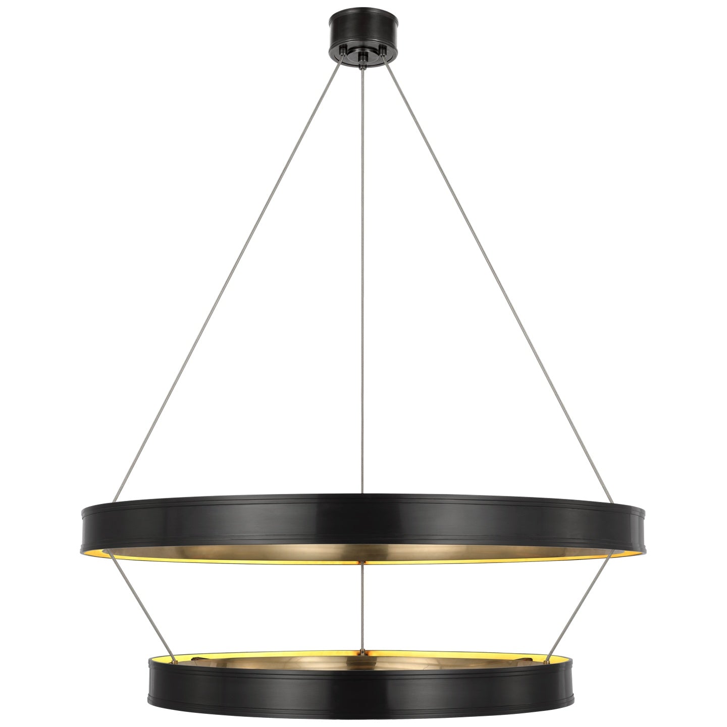 VISUAL COMFORT SIGNATURE, CONNERY TWO-TIER RING CHANDELIER, CHANDELIER LIGHT