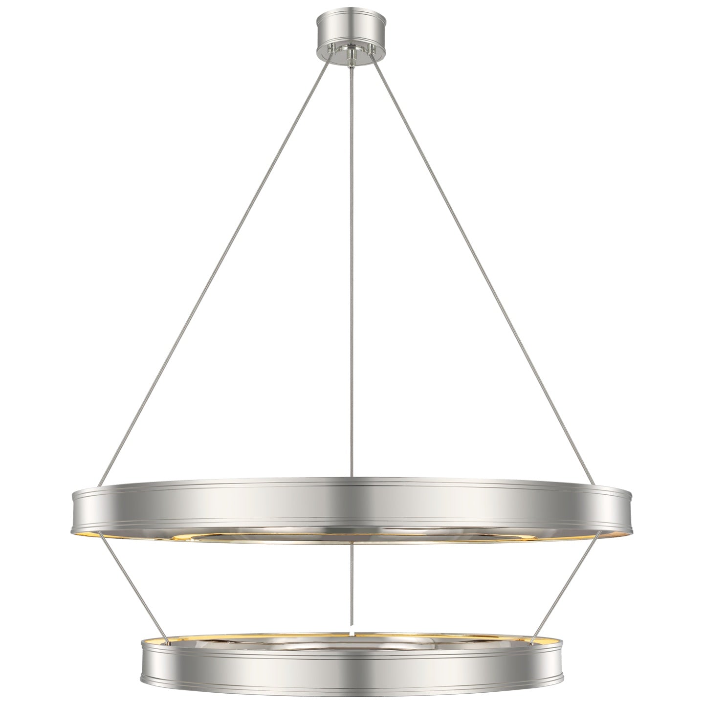 VISUAL COMFORT SIGNATURE, CONNERY TWO-TIER RING CHANDELIER, CHANDELIER LIGHT