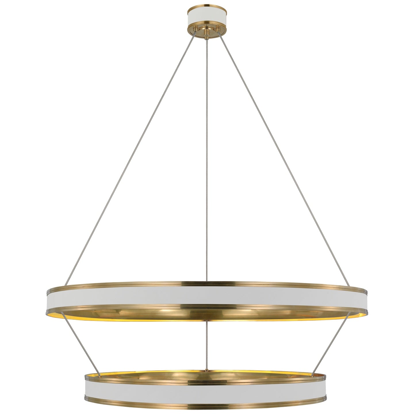 VISUAL COMFORT SIGNATURE, CONNERY TWO-TIER RING CHANDELIER, CHANDELIER LIGHT