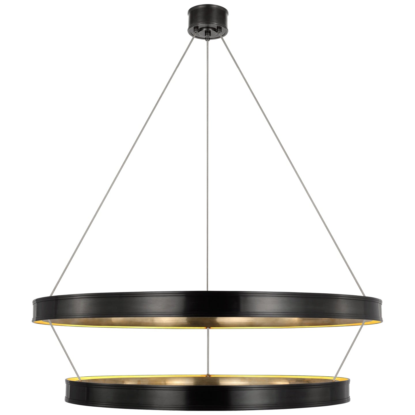 VISUAL COMFORT SIGNATURE, CONNERY TWO-TIER RING CHANDELIER, CHANDELIER LIGHT