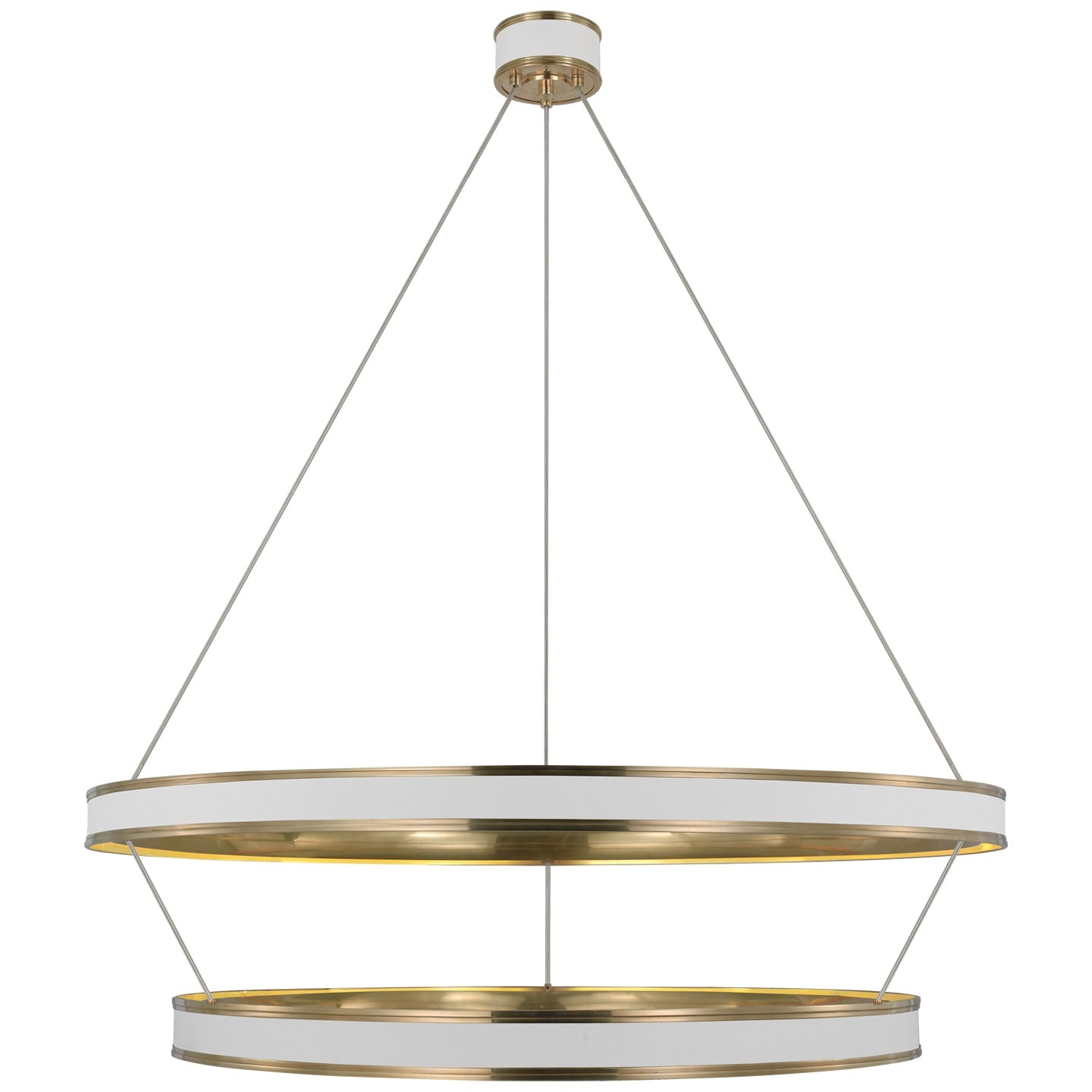 VISUAL COMFORT SIGNATURE, CONNERY TWO-TIER RING CHANDELIER, CHANDELIER LIGHT