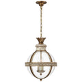 VISUAL COMFORT SIGNATURE, CROWN TOP BANDED GLOBE LANTERN, LANTERN CEILING LIGHT