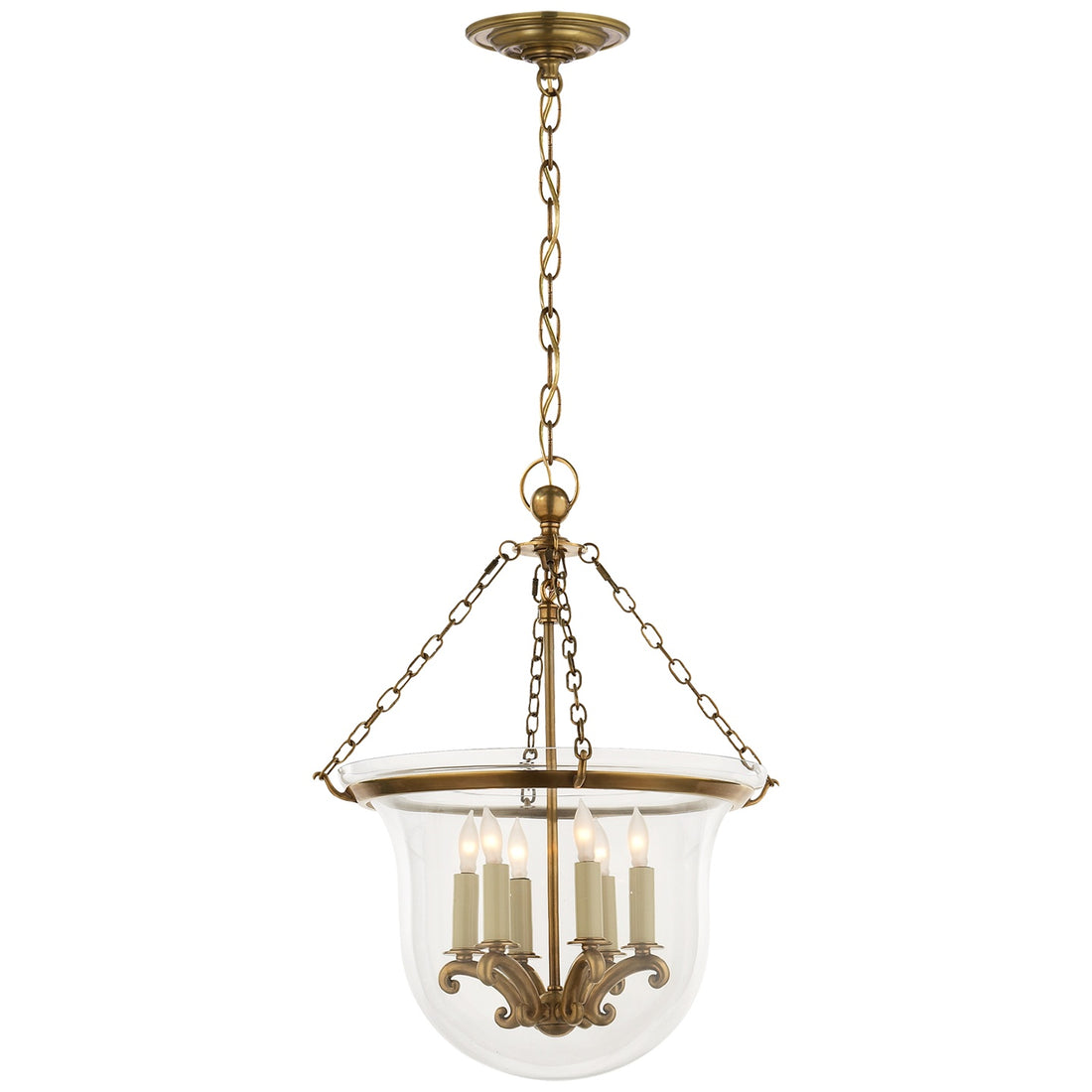 VISUAL COMFORT SIGNATURE, COUNTRY BELL JAR LANTERN, LANTERN CEILING LIGHT