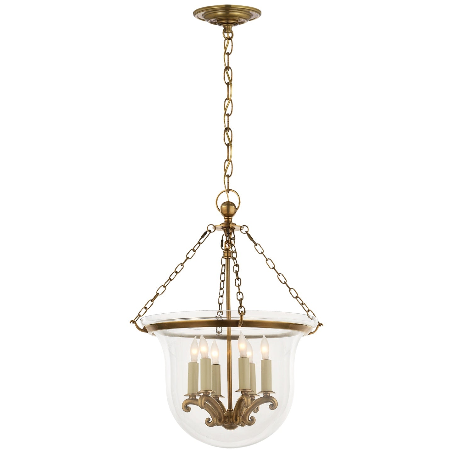 VISUAL COMFORT SIGNATURE, COUNTRY BELL JAR LANTERN, LANTERN CEILING LIGHT