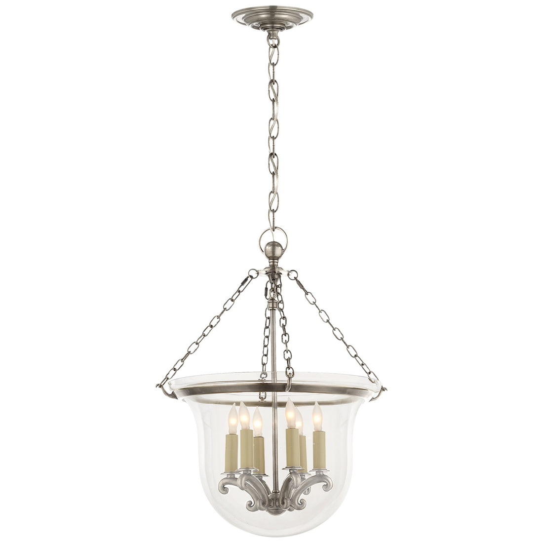 VISUAL COMFORT SIGNATURE, COUNTRY BELL JAR LANTERN, LANTERN CEILING LIGHT