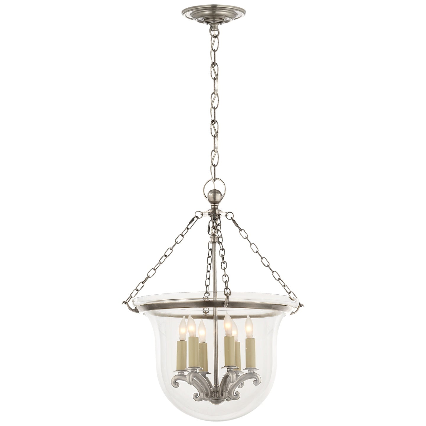 VISUAL COMFORT SIGNATURE, COUNTRY BELL JAR LANTERN, LANTERN CEILING LIGHT